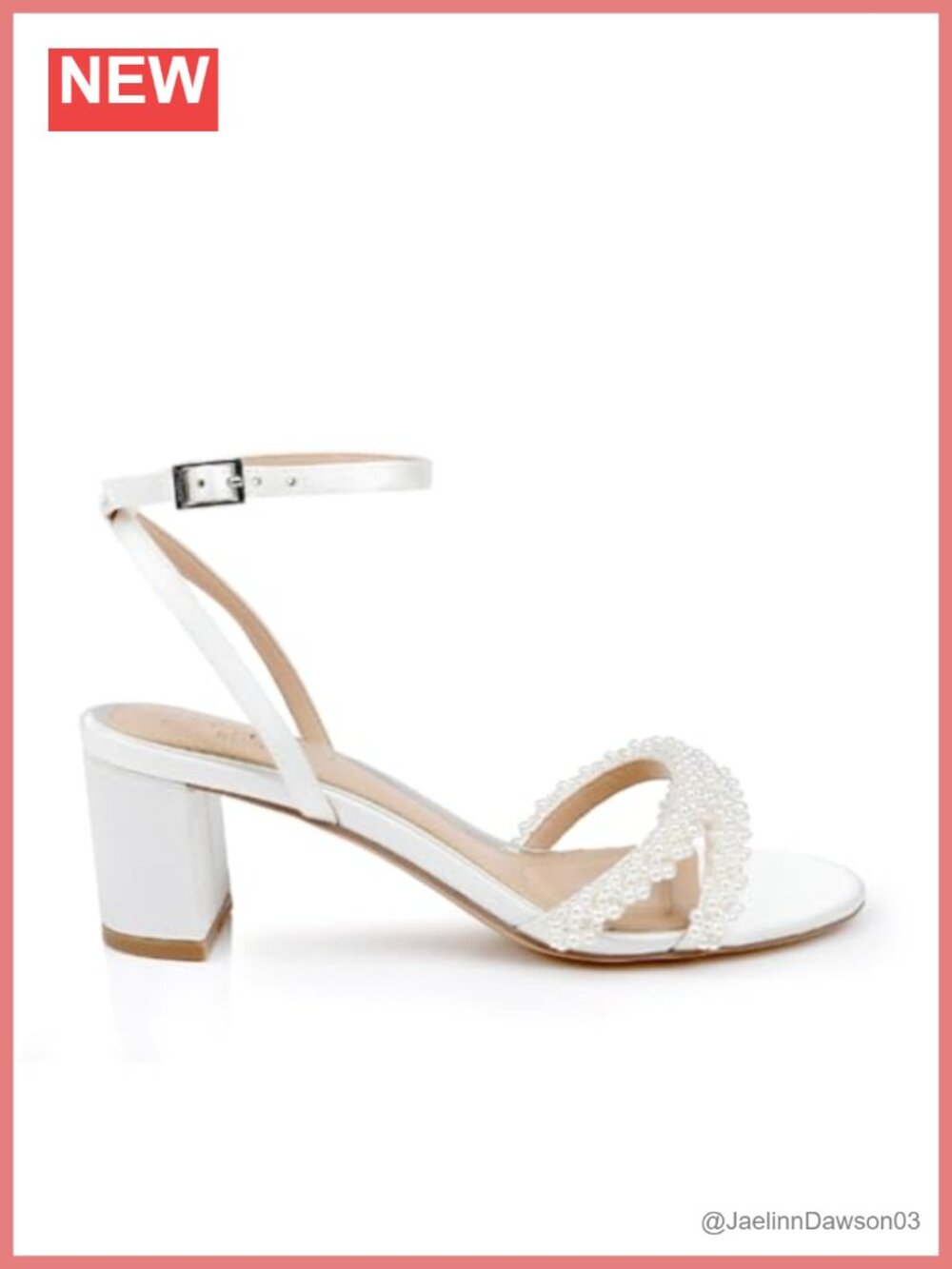 Jewel Badgley Mischka Ninnette Women's Heeled Sandals Platform Ivory Satin